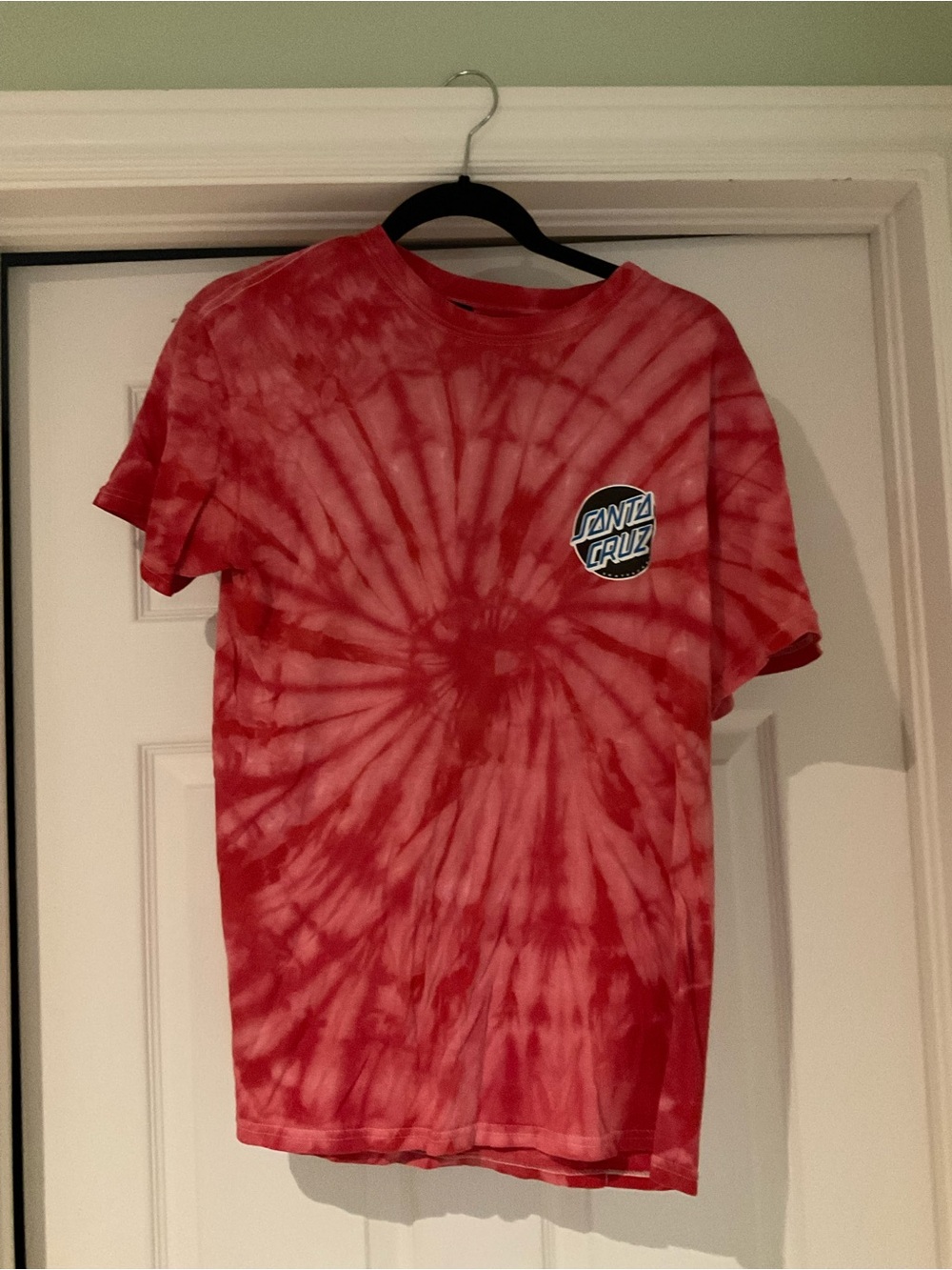 Santa Cruz Red Tie-Dye Graphic Tee